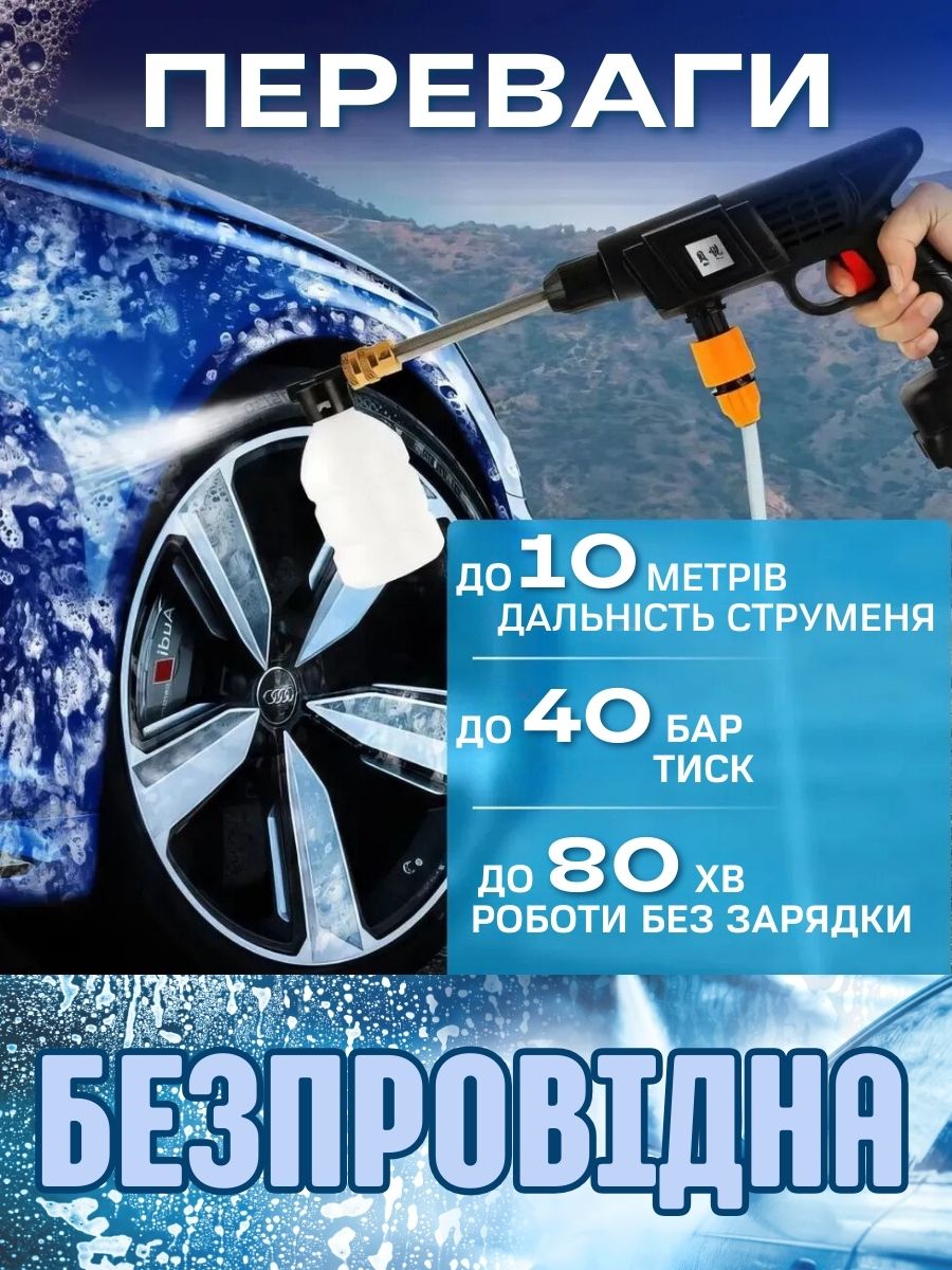 Акумуляторна мийка високого тиску