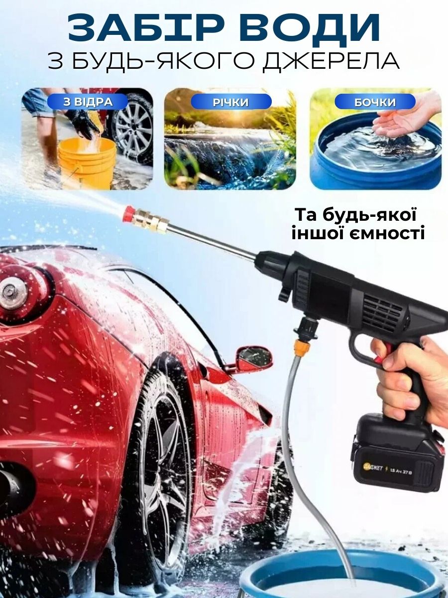 Акумуляторна мийка високого тиску