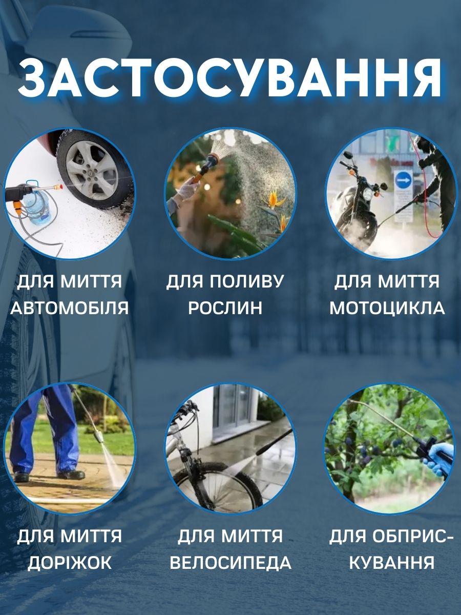 Акумуляторна мийка високого тиску